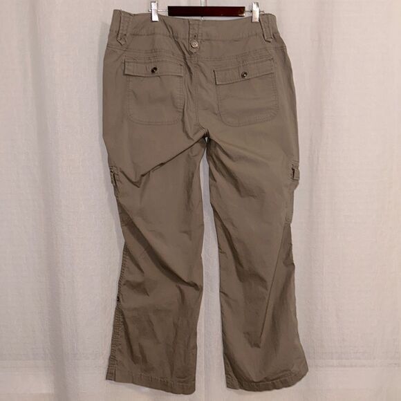 Venezia X Lane Bryant 18 Tan Brown Convertible Cargo Utility Wide Leg Pants - Picture 2 of 15